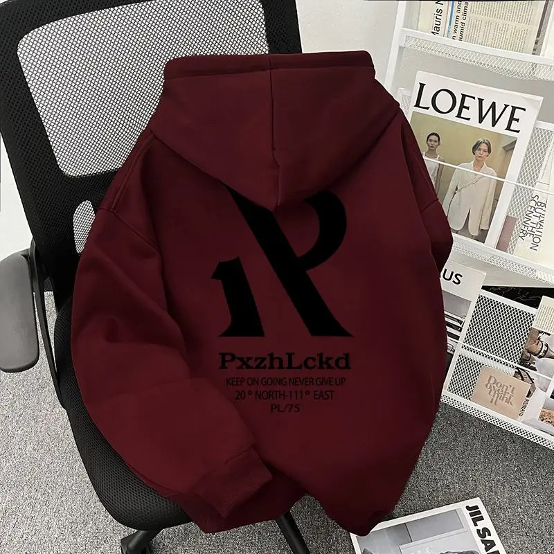 Streetwear Brand Hoodies - Men's Autumn Winter American Style Letter