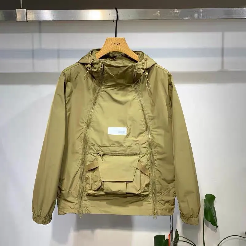 Streetwear Brand Hoodies - American Vintage Zipper Hoodie Sweatshirt Pockets