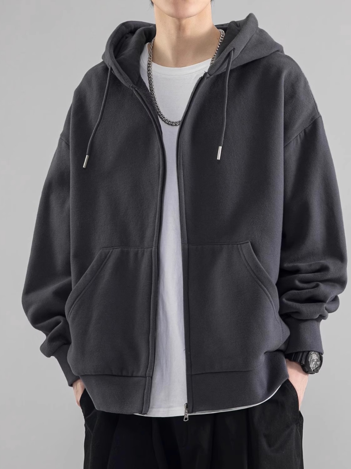 Loose Men's Hoodie Sweatshirt  - Streetwear Brand Hong Kong 评论和价格
