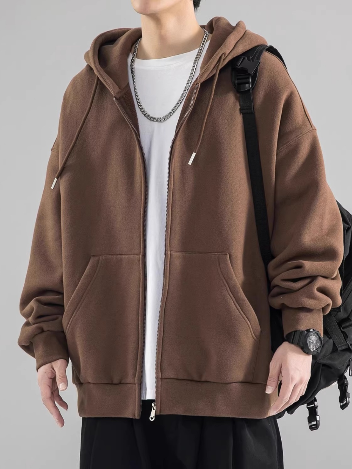Loose Men's Hoodie Sweatshirt  - Streetwear Brand Hong Kong 评论和价格