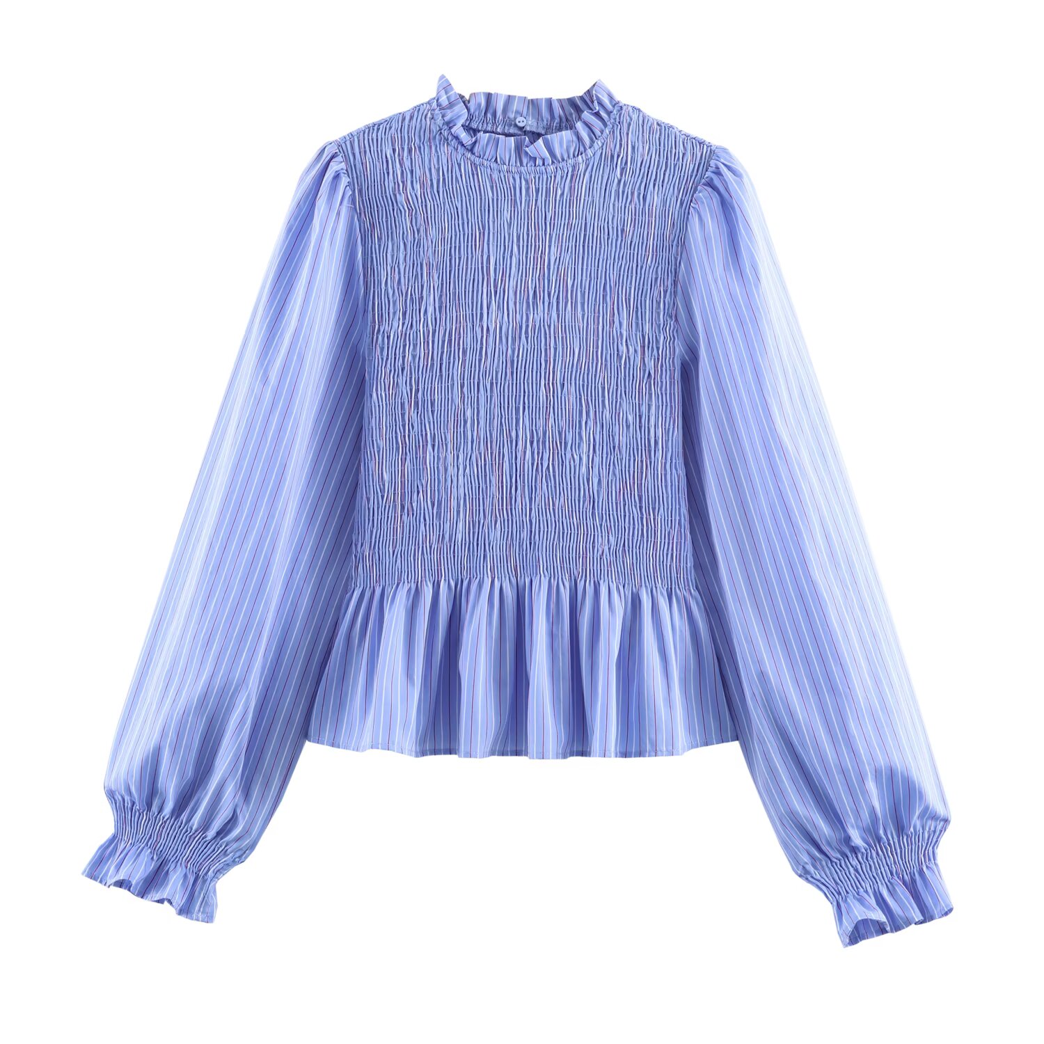 Brand Plaid Ruffle Blouses for - Streetwear Brand England 评论和价格