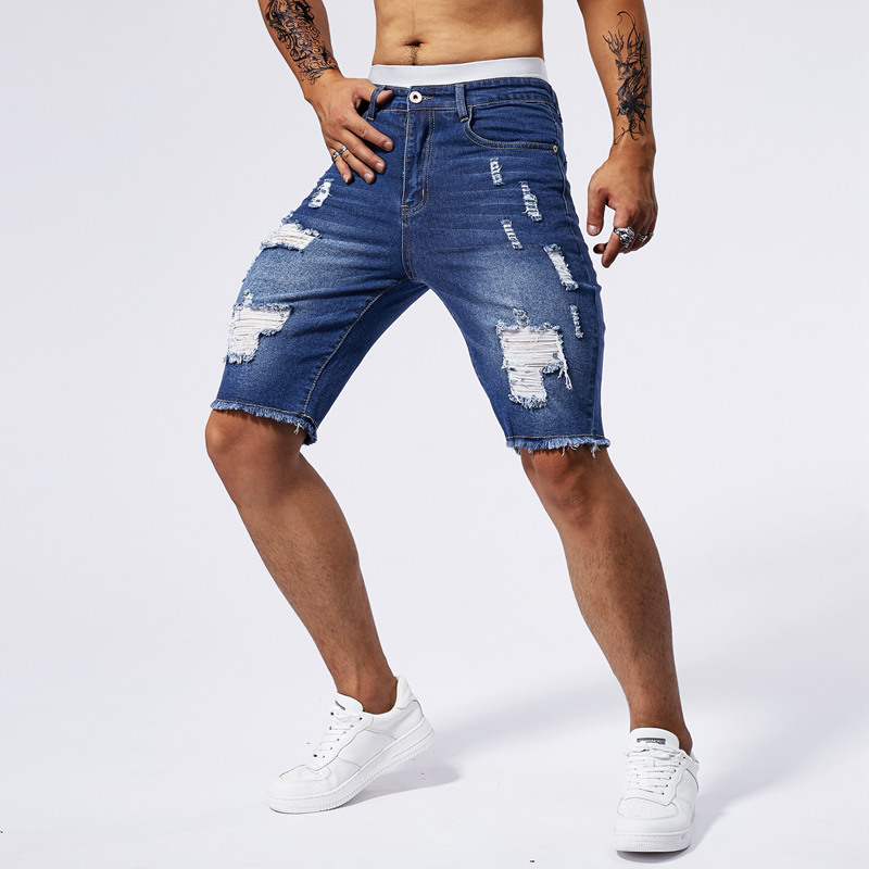 2025 Summer New Men's Ripped D - Brand Of Streetwear 评论和价格