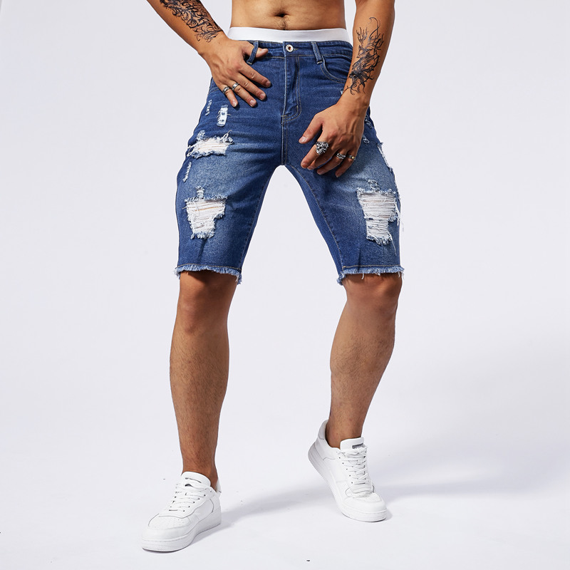 2025 Summer New Men's Ripped D - Brand Of Streetwear 评论和价格