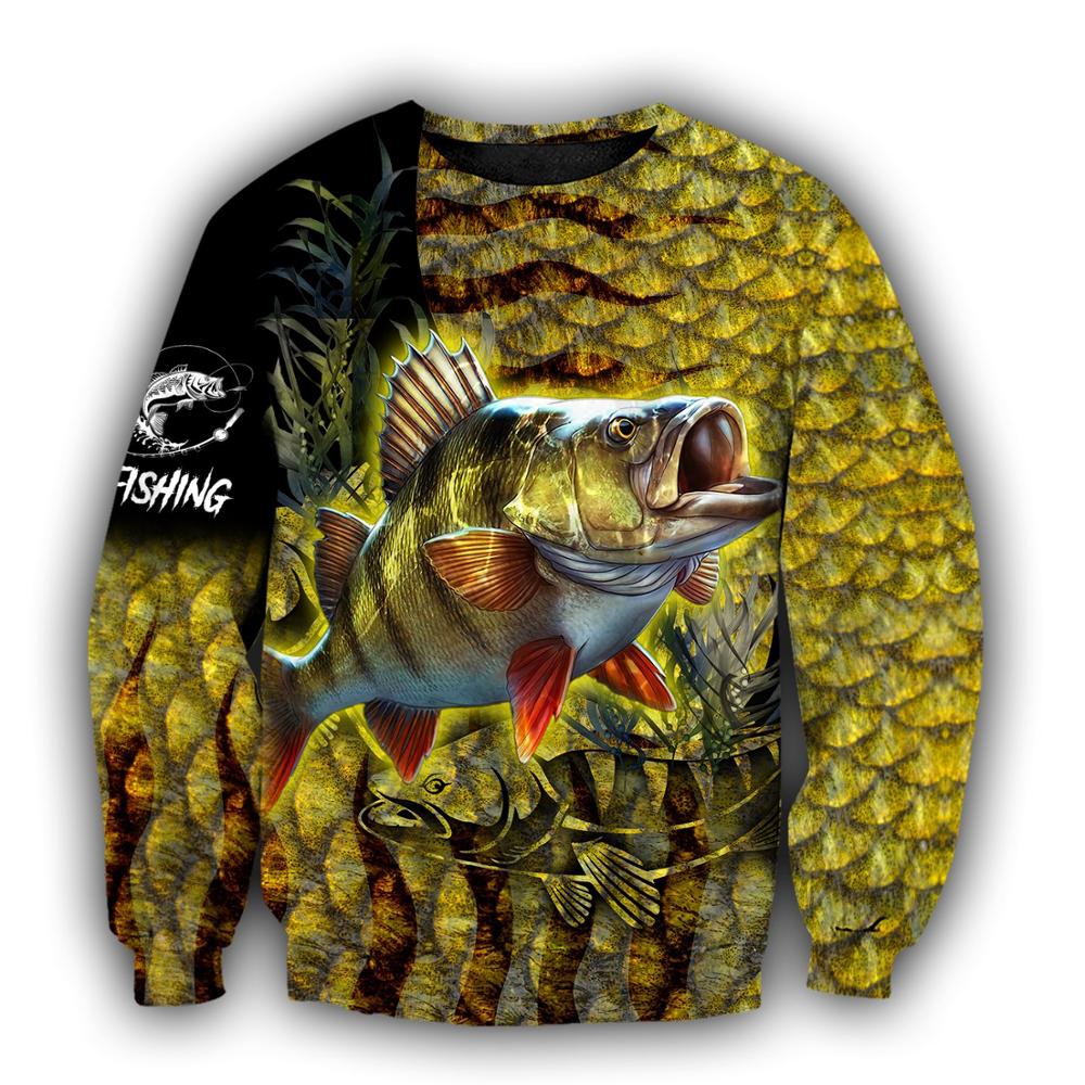 Brand Hoodie Yellow Perch Fish - Streetwear Brand Hoodies 评论和价格