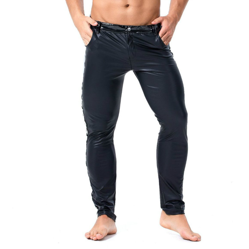 S-XXL Brand Men Leather Rivet  - Brand Of Streetwear 评论和价格