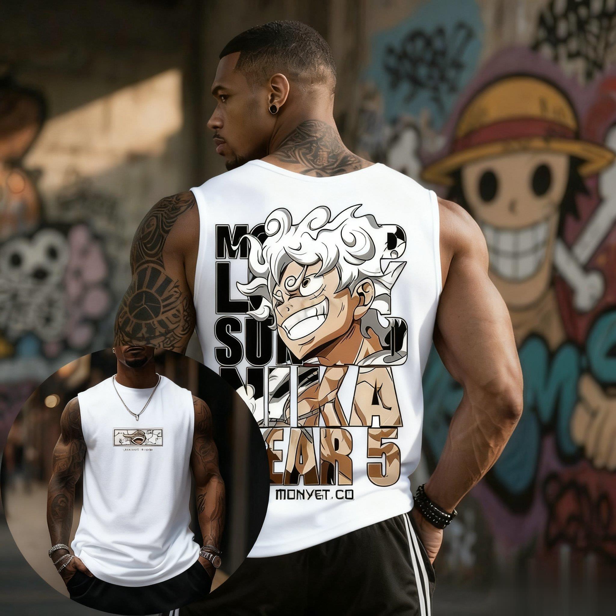 One Piece Luffy Gear 5 Tank To - Good Streetwear Brand 评论和价格