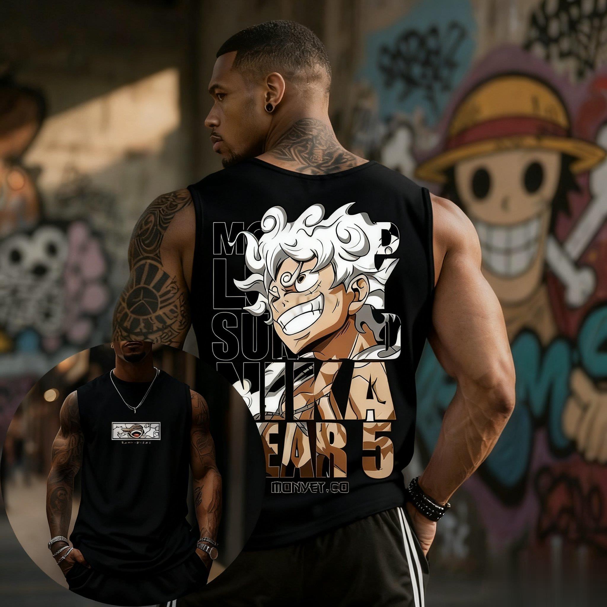 One Piece Luffy Gear 5 Tank To - Good Streetwear Brand 评论和价格