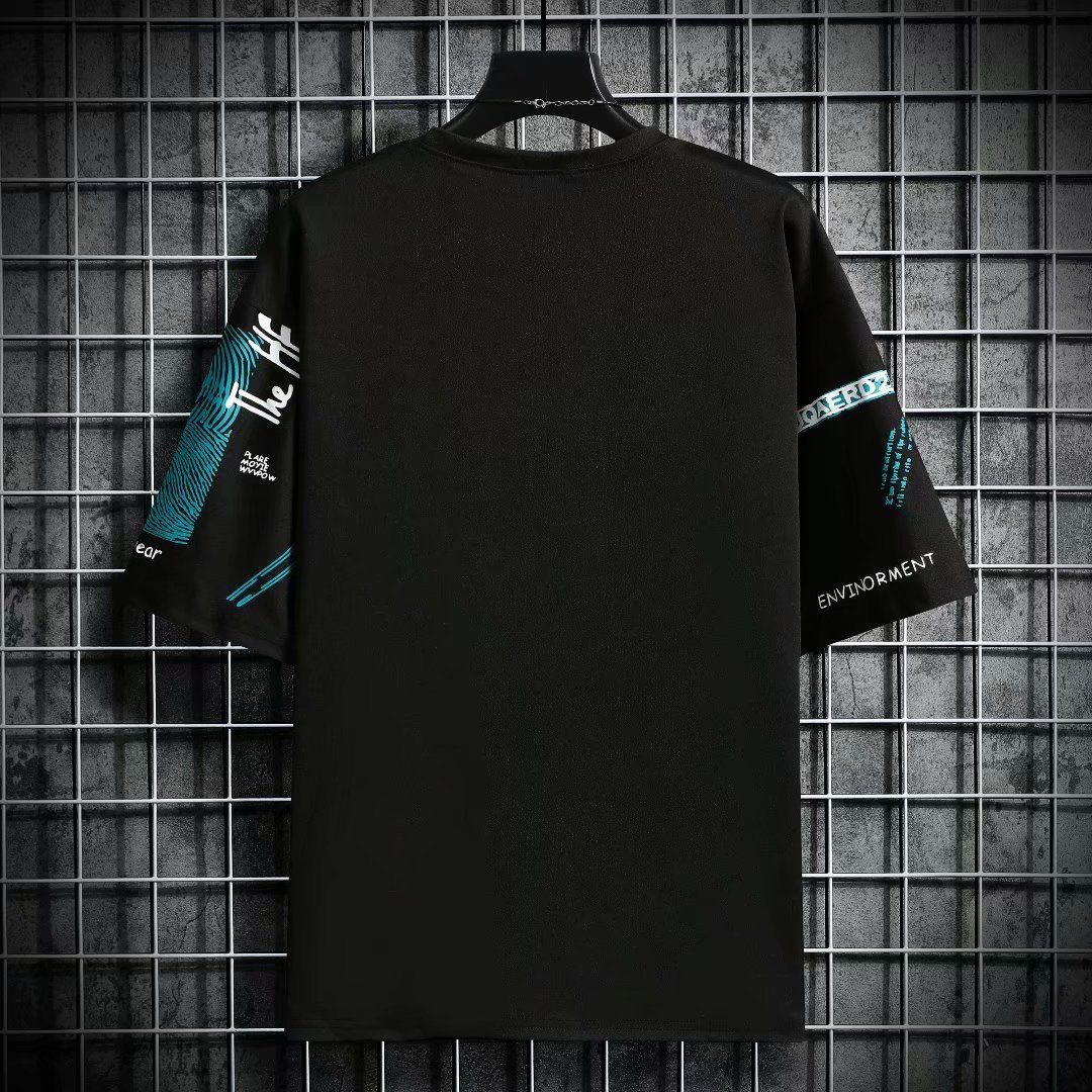 Men Harajuku Graphic Black Sum - Streetwear Brand Japan 评论和价格