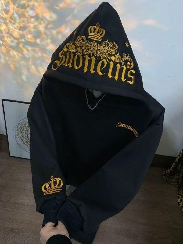 Retro American Embroidered Hoo - Streetwear Brand Hoodies 评论和价格