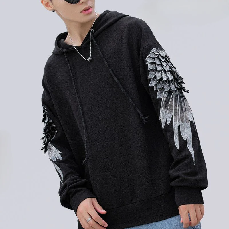 Sweatshirt for Men Hooded Embr - Streetwear Brand Hoodies 评论和价格