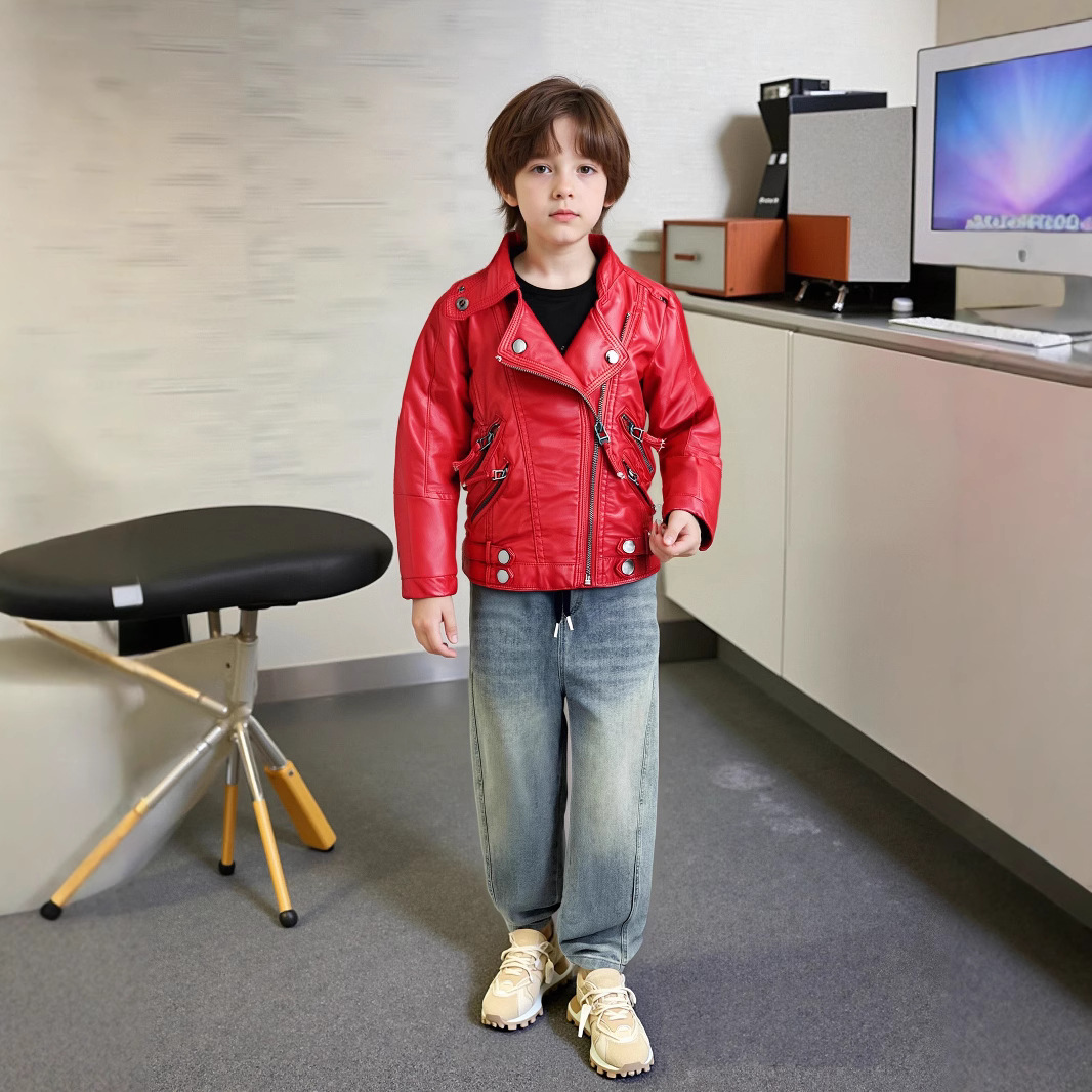 2-12Y NEW YEAR Boys Girls Red  - Streetwear Brand Red Logo 评论和价格
